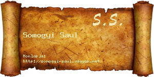 Somogyi Saul névjegykártya