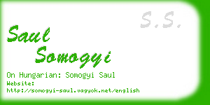 saul somogyi business card